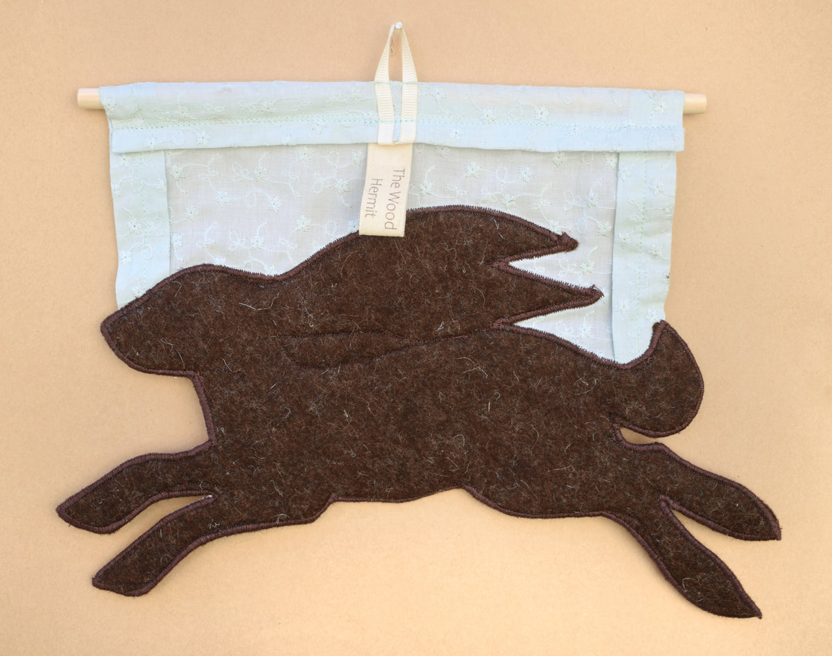 Running Hare wall hanging