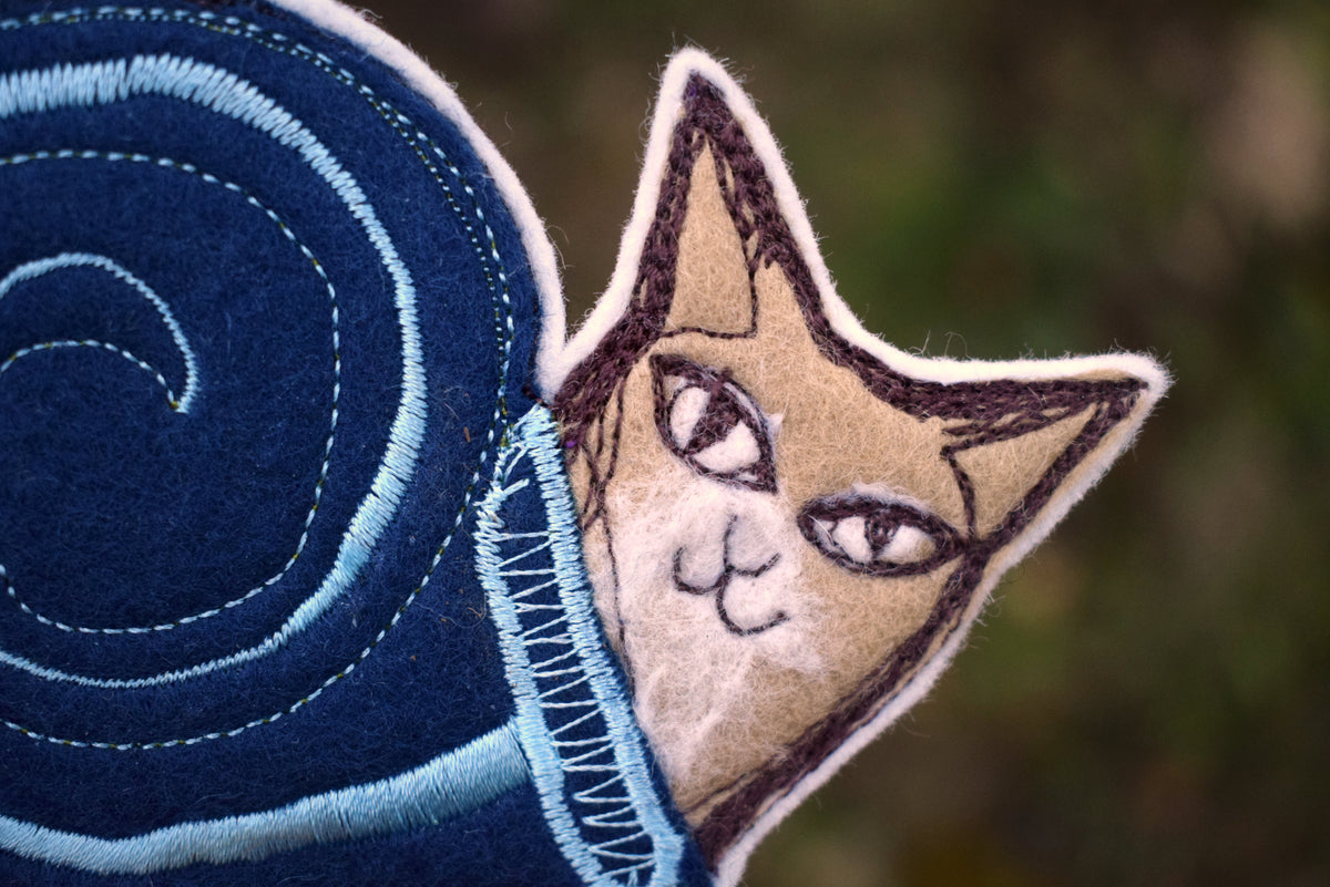 Cat Snail Ornament