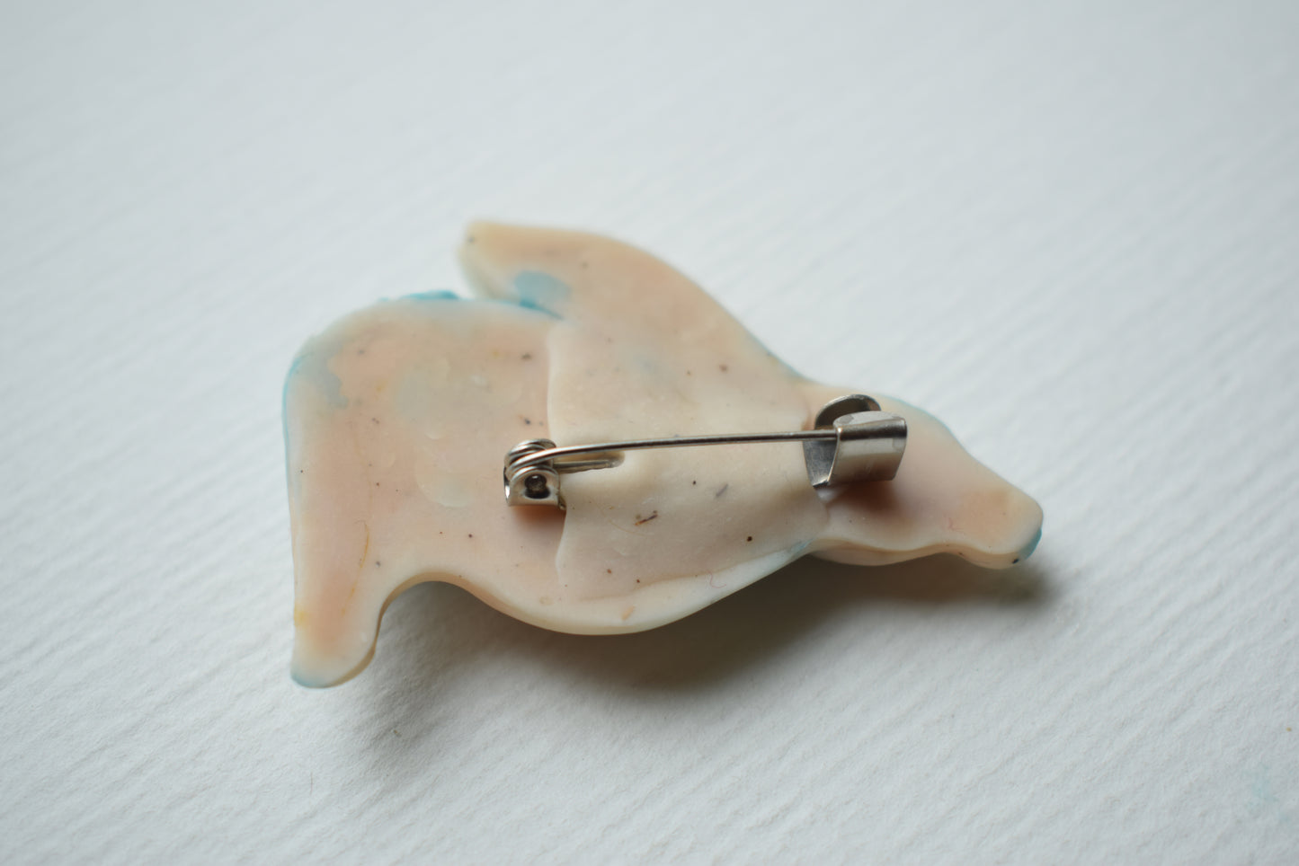 Moon Gazing Hare Brooch (b4)