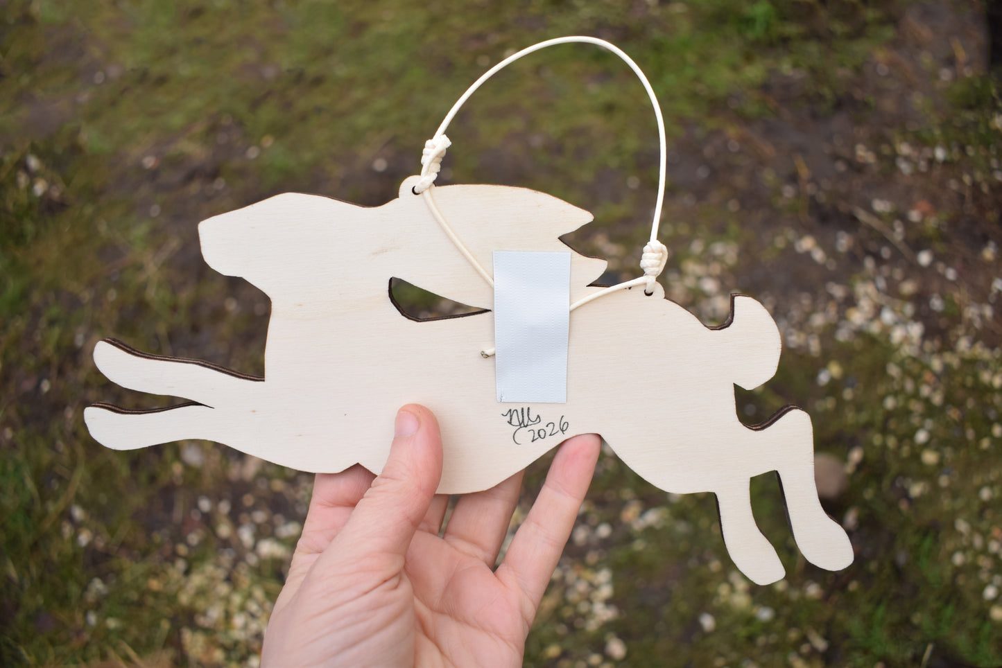 Hare wall hanging (b20)