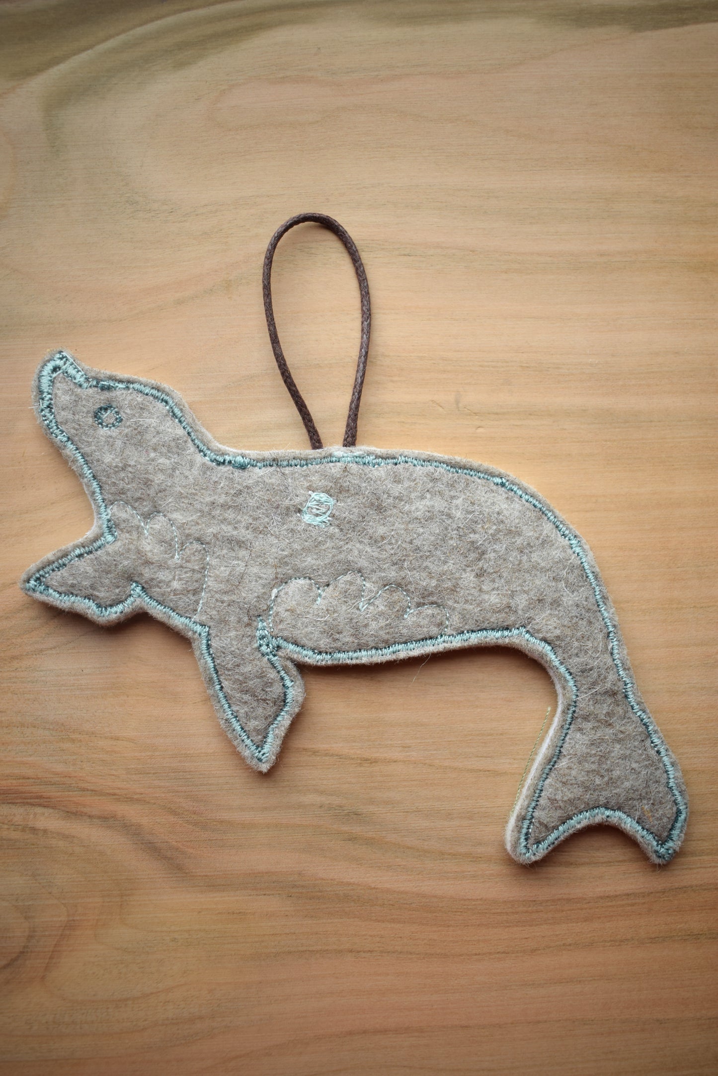 Embroidered Velvet Seal