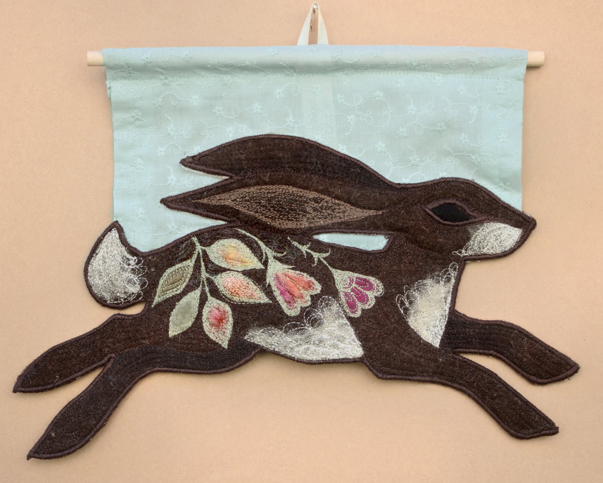 Running Hare wall hanging