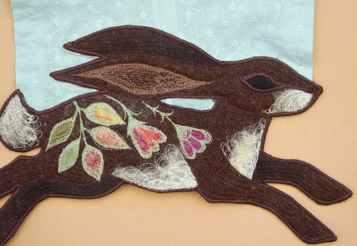 Running Hare wall hanging