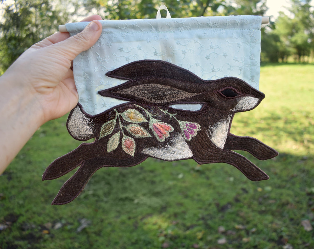 Running Hare wall hanging