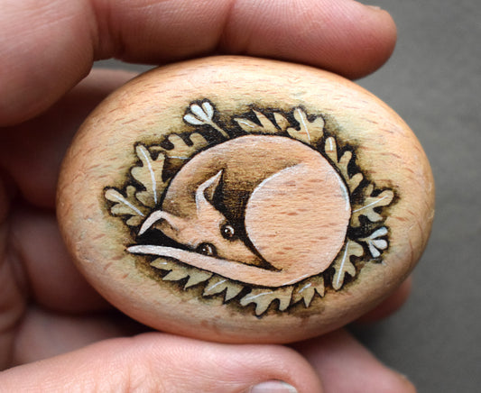 Greyhound/whippet –  Mini Wood Pebble