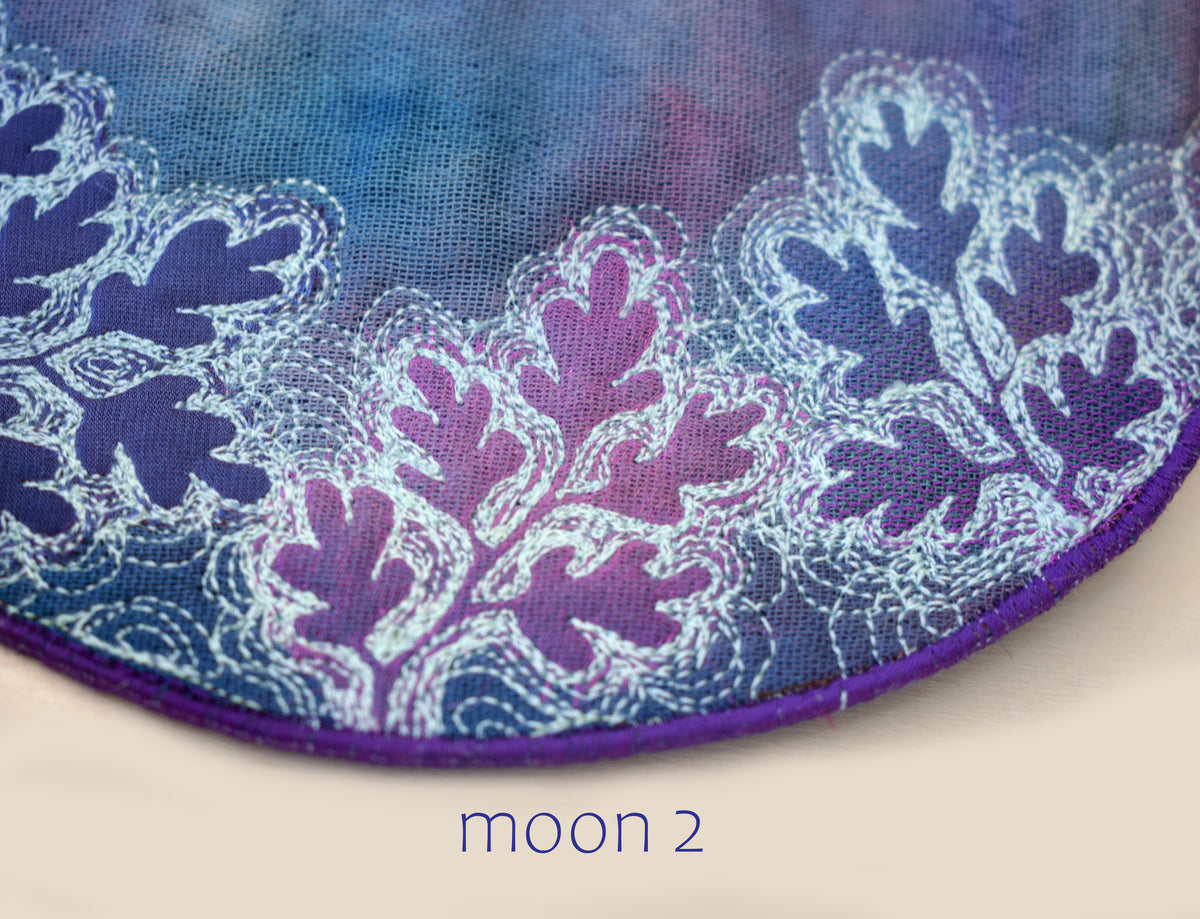 Purple Leafy Moon (2 available)