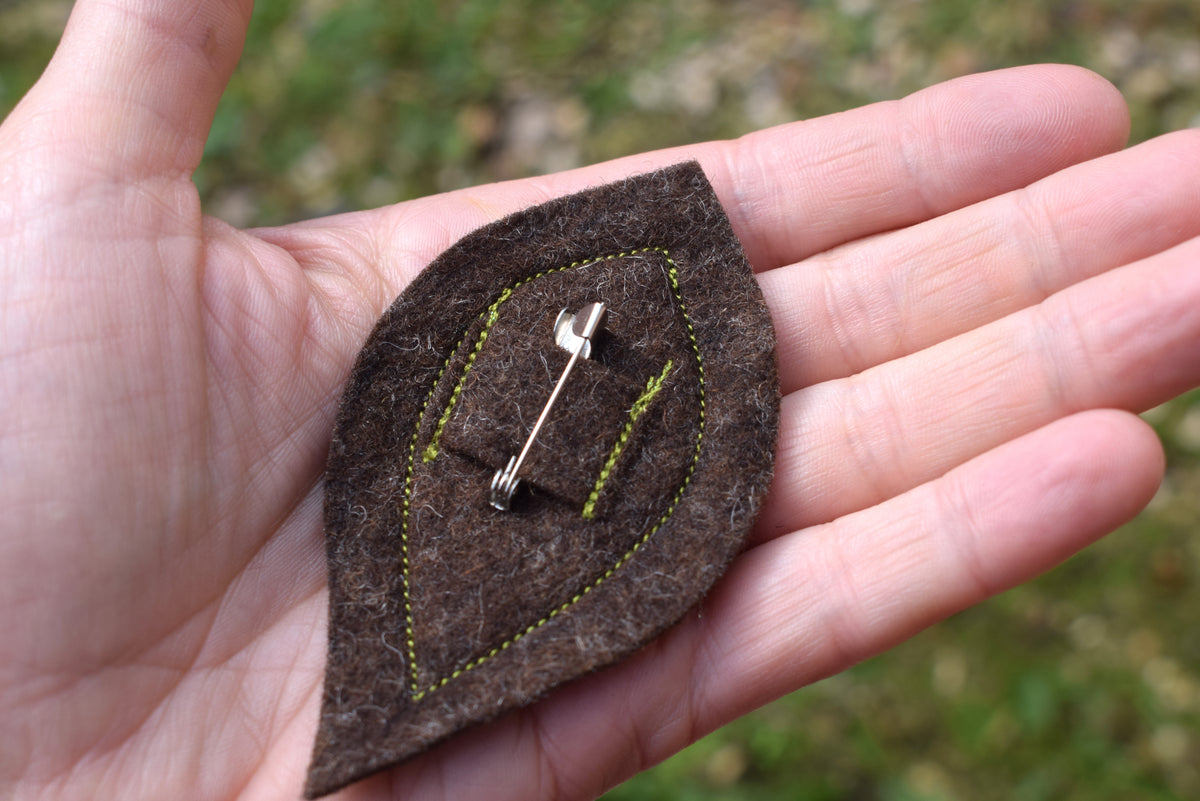 Leaf Skeleton brooch