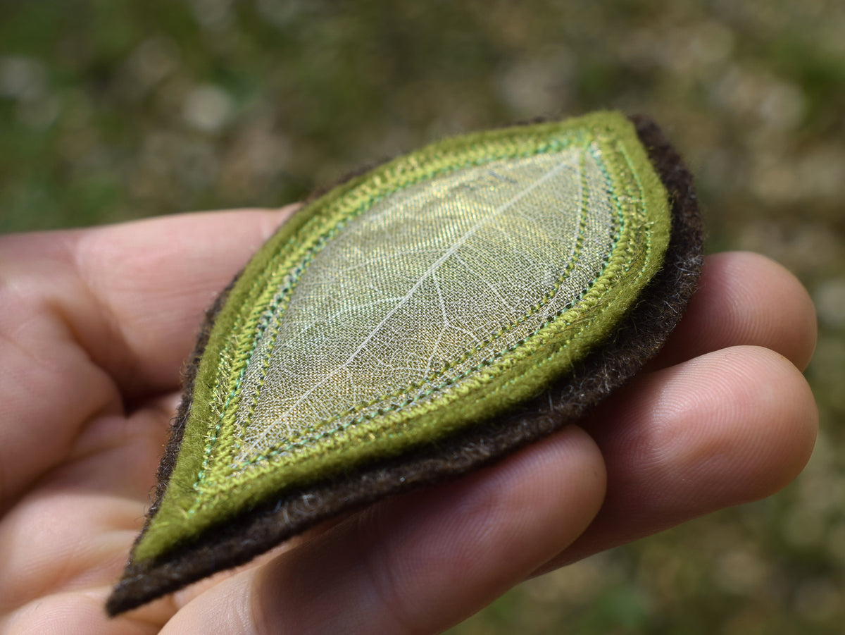 Leaf Skeleton brooch