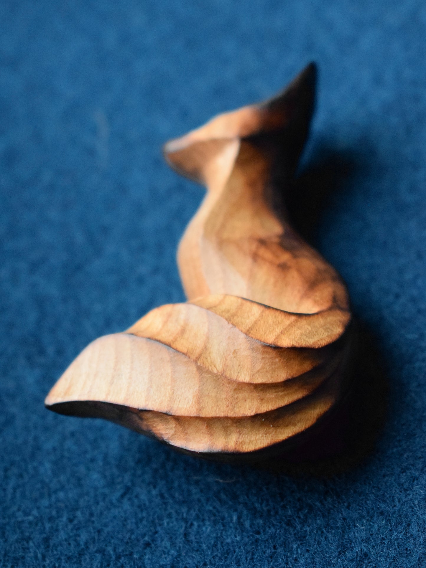 Small fox carving (Cherry)