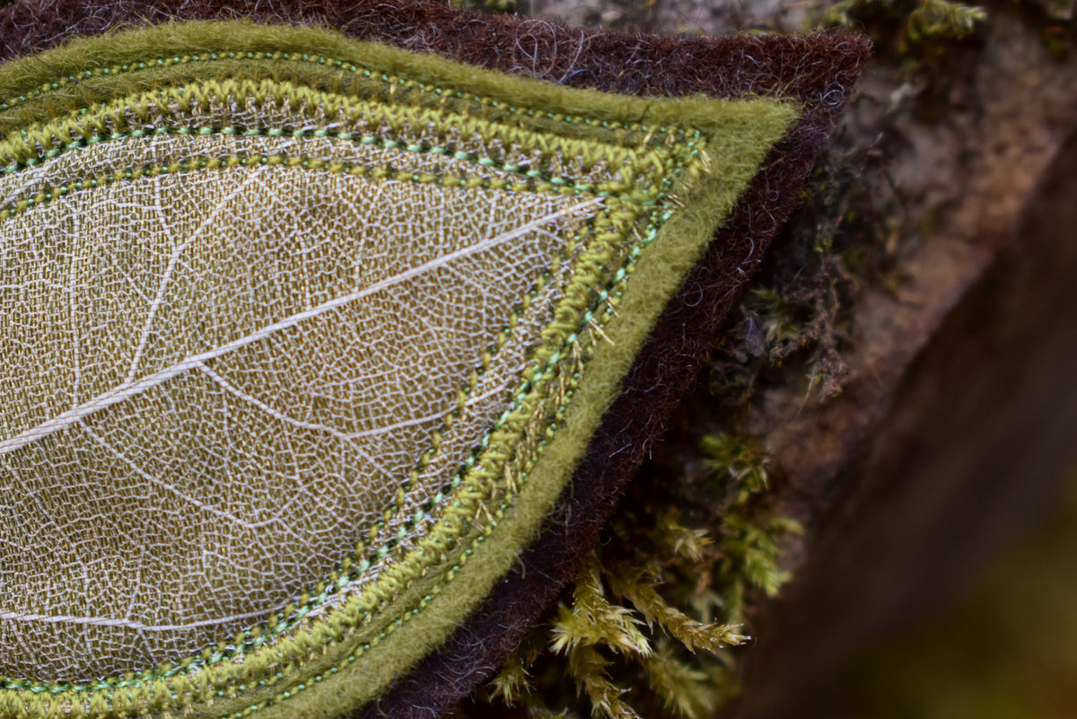 Leaf Skeleton brooch