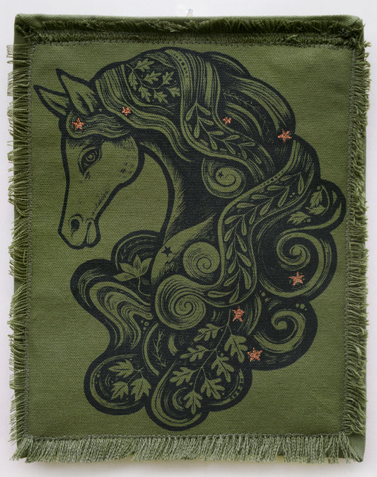 Kelpie Screen Printed wall hanging