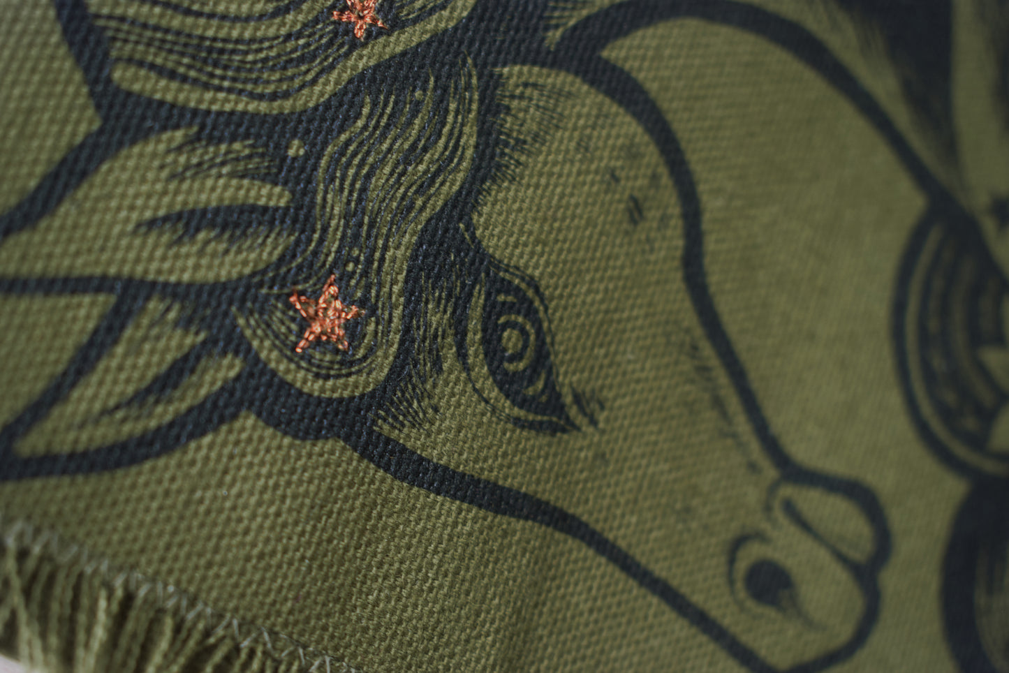 Kelpie Screen Printed wall hanging