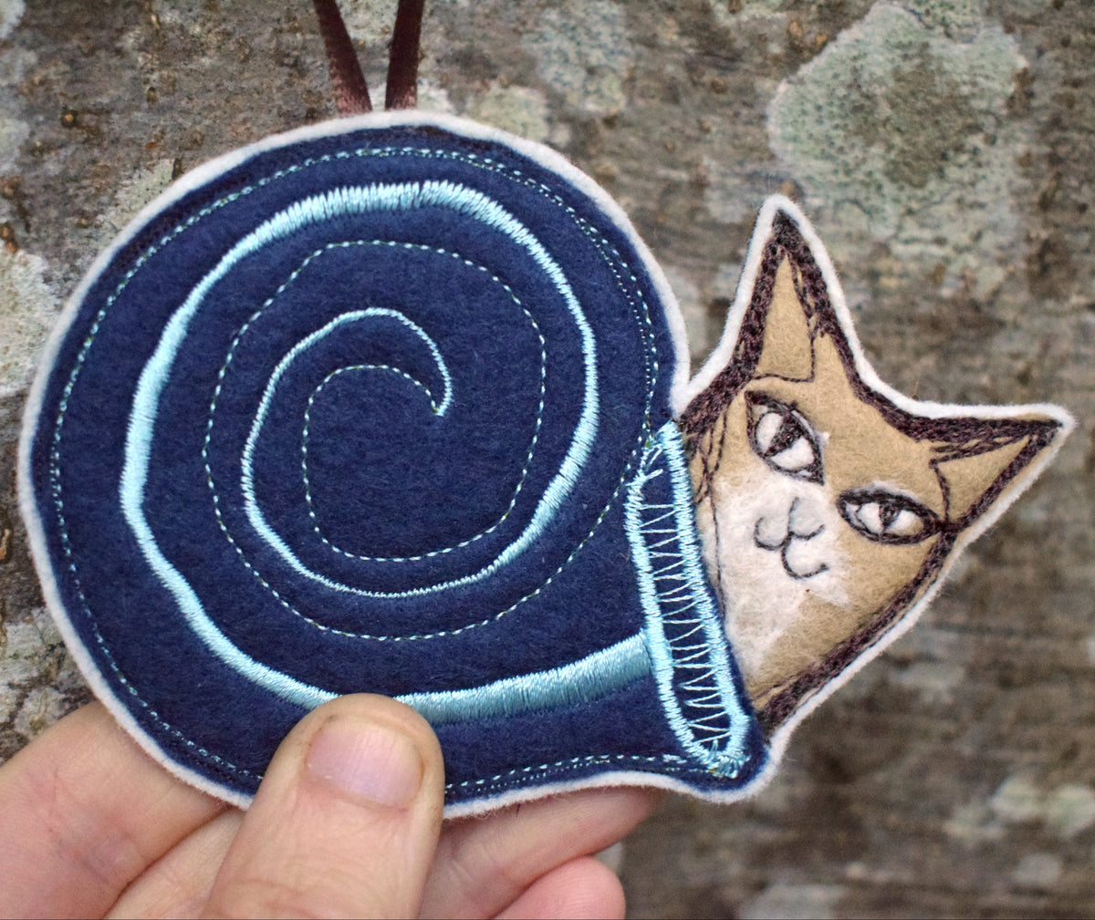 Cat Snail Ornament