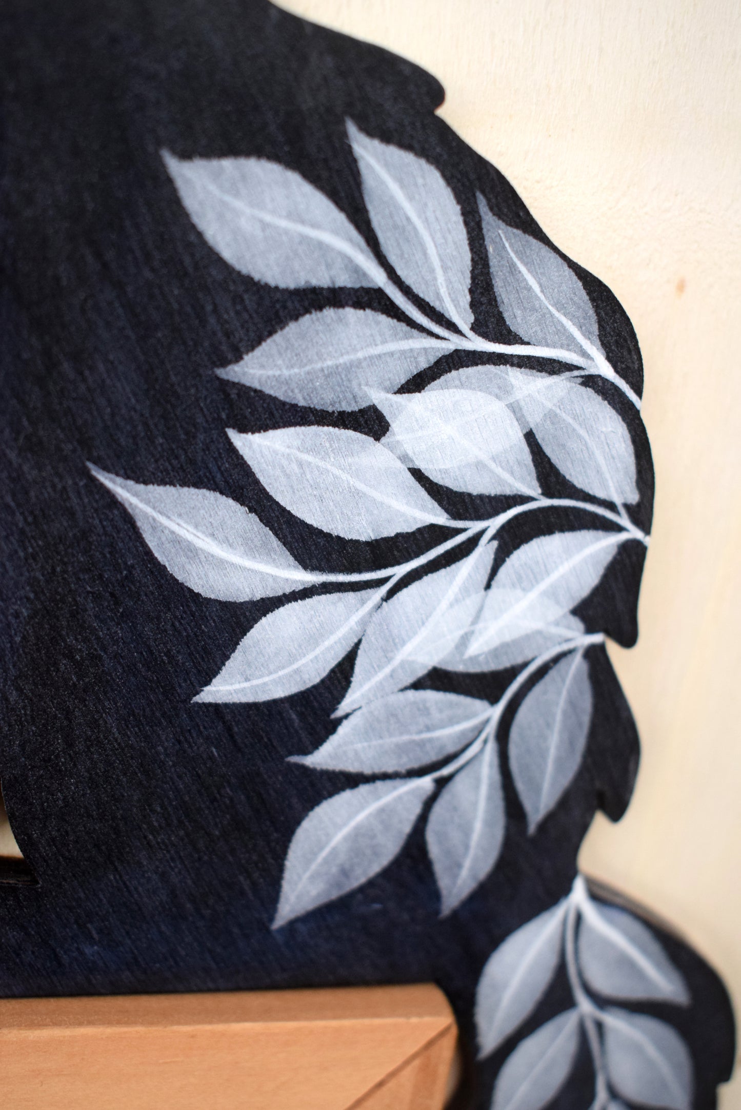 Leafy Black Cat
