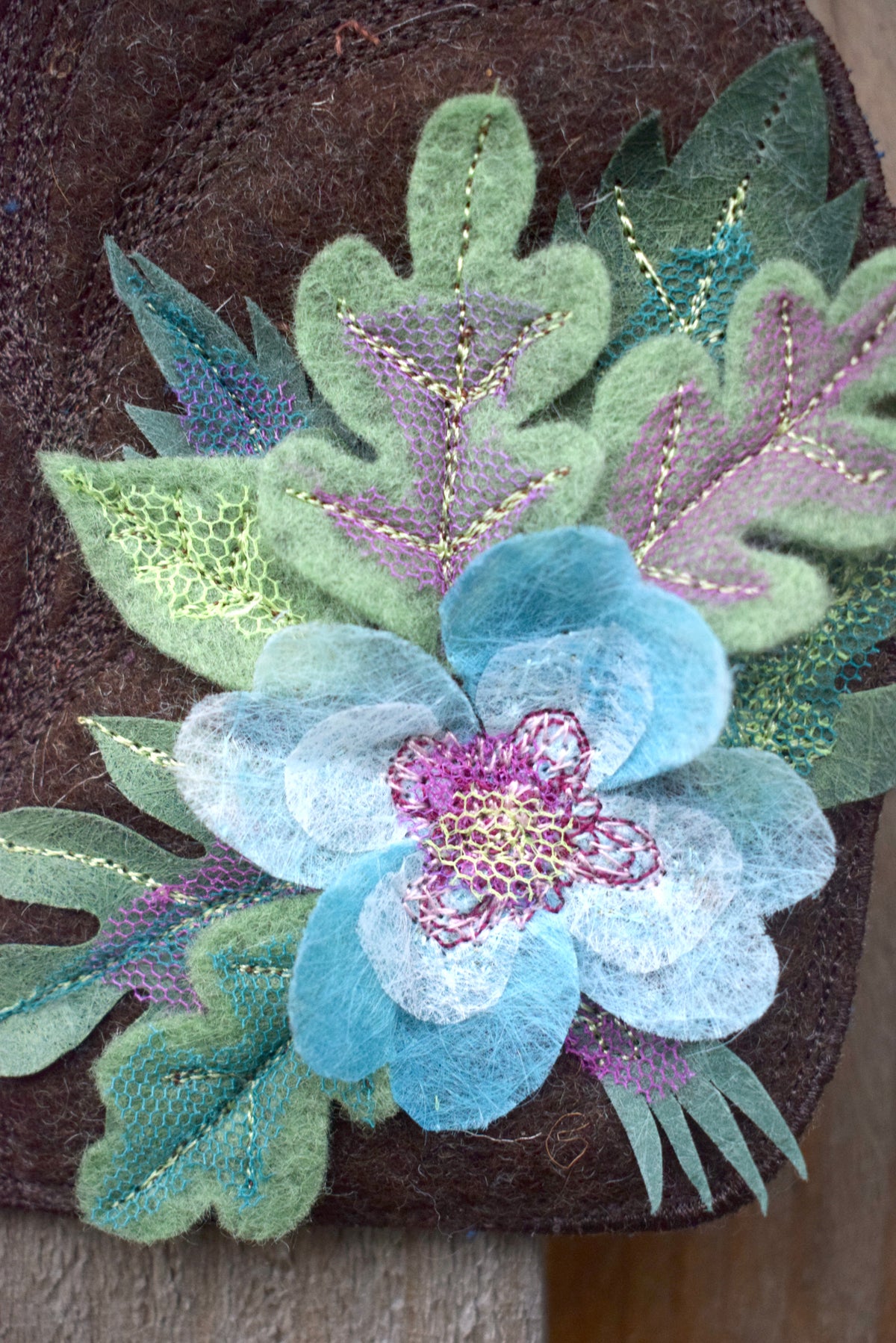Floral Cat wall hanging