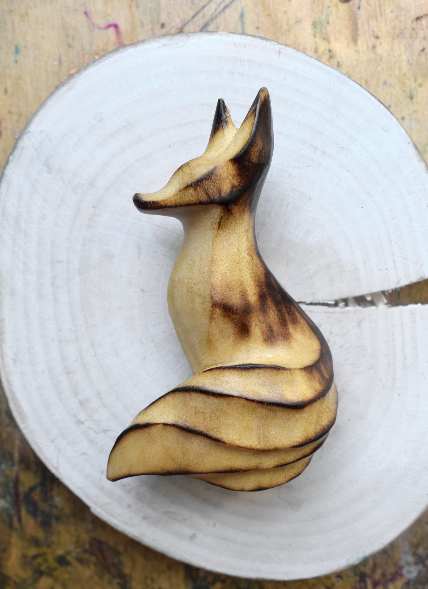 Small fox carving (Alder)