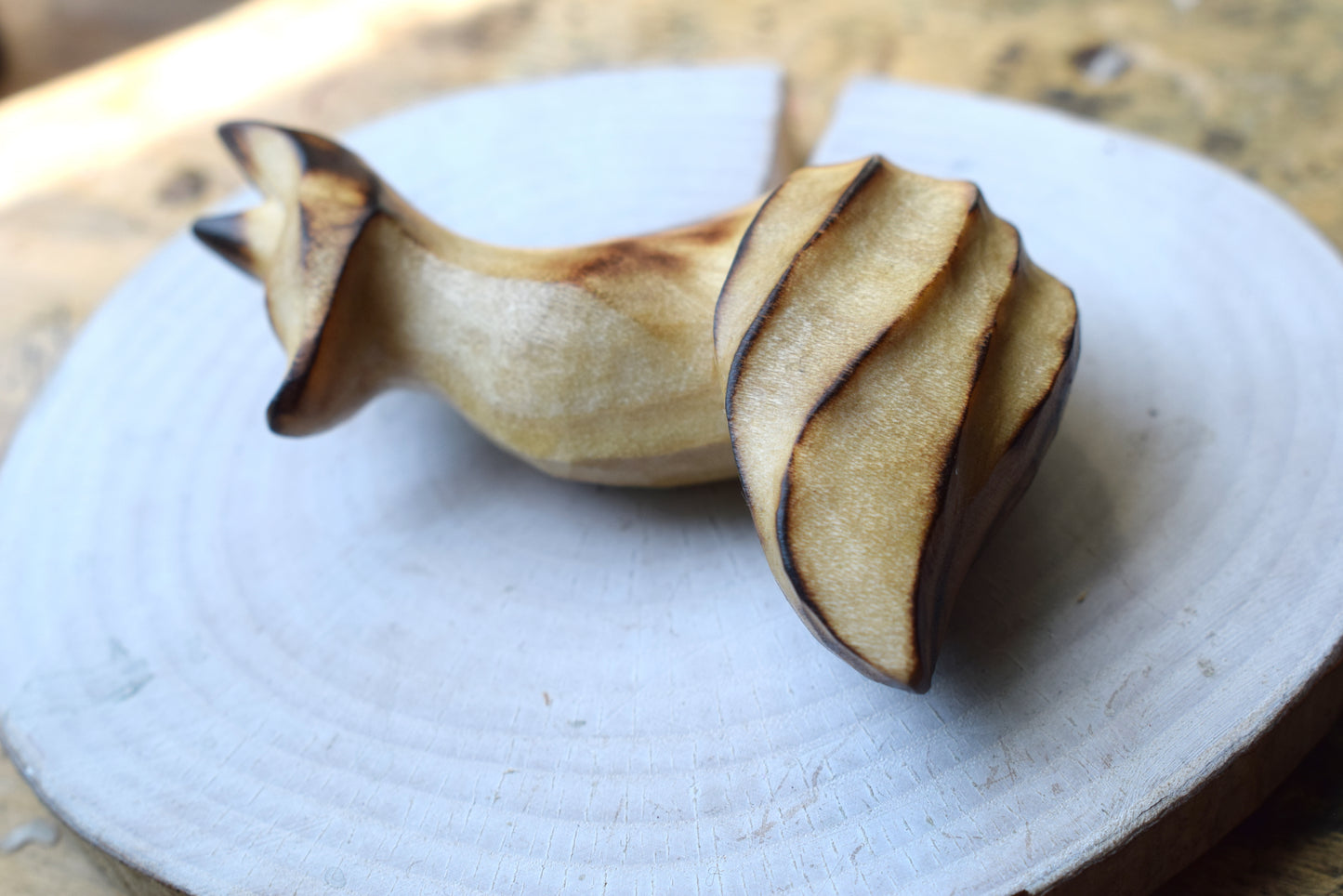 Small fox carving (Alder)