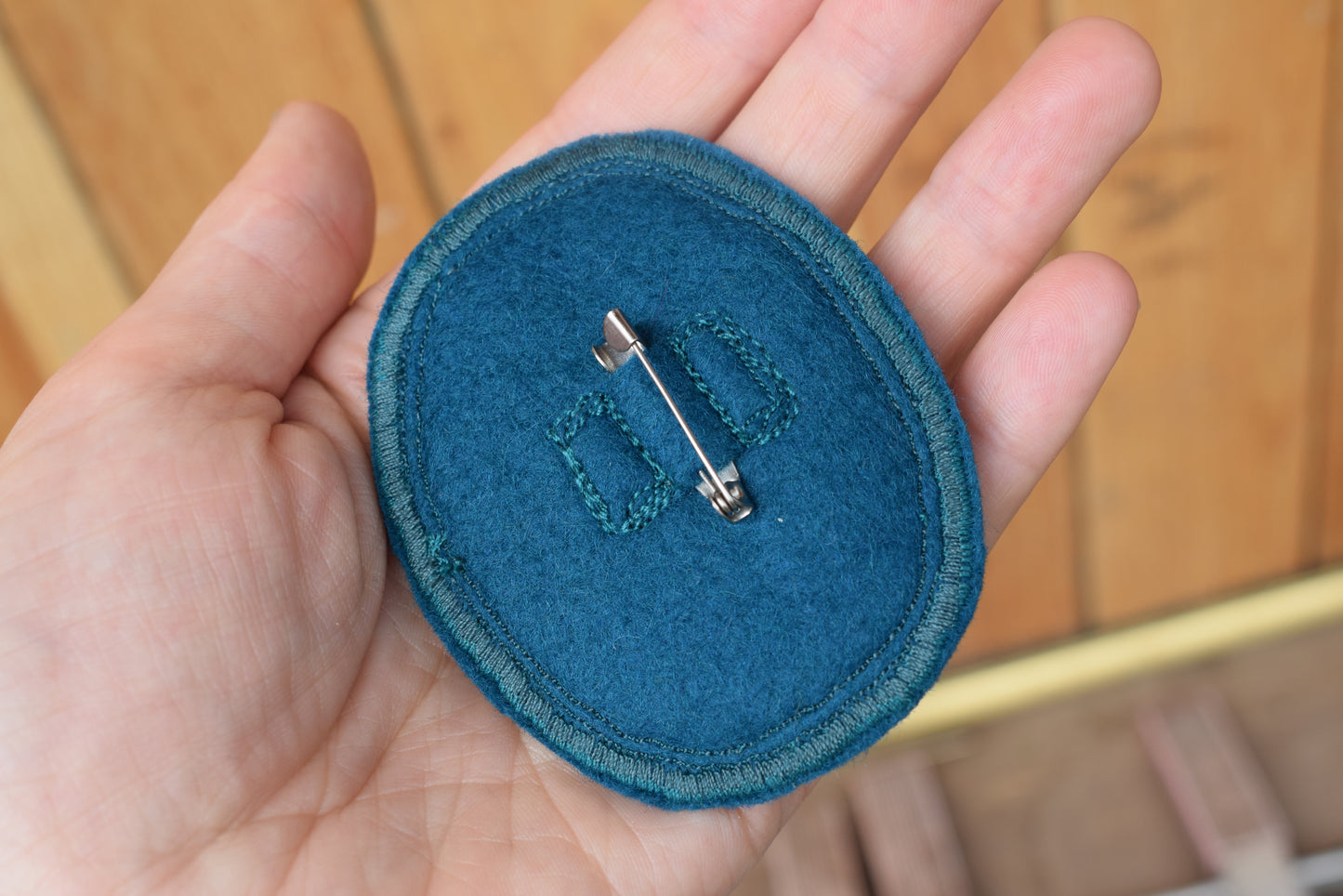 Fox Brooch - Embroidered felt