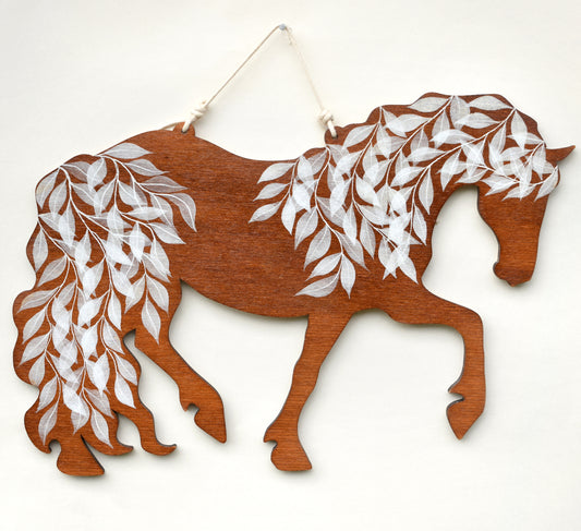 Golden Horse wall hanging (b20)