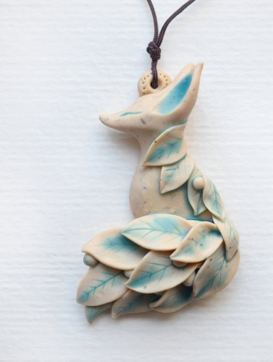 Leafy Fox pendant