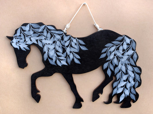 Black Horse wall hanging (b20)
