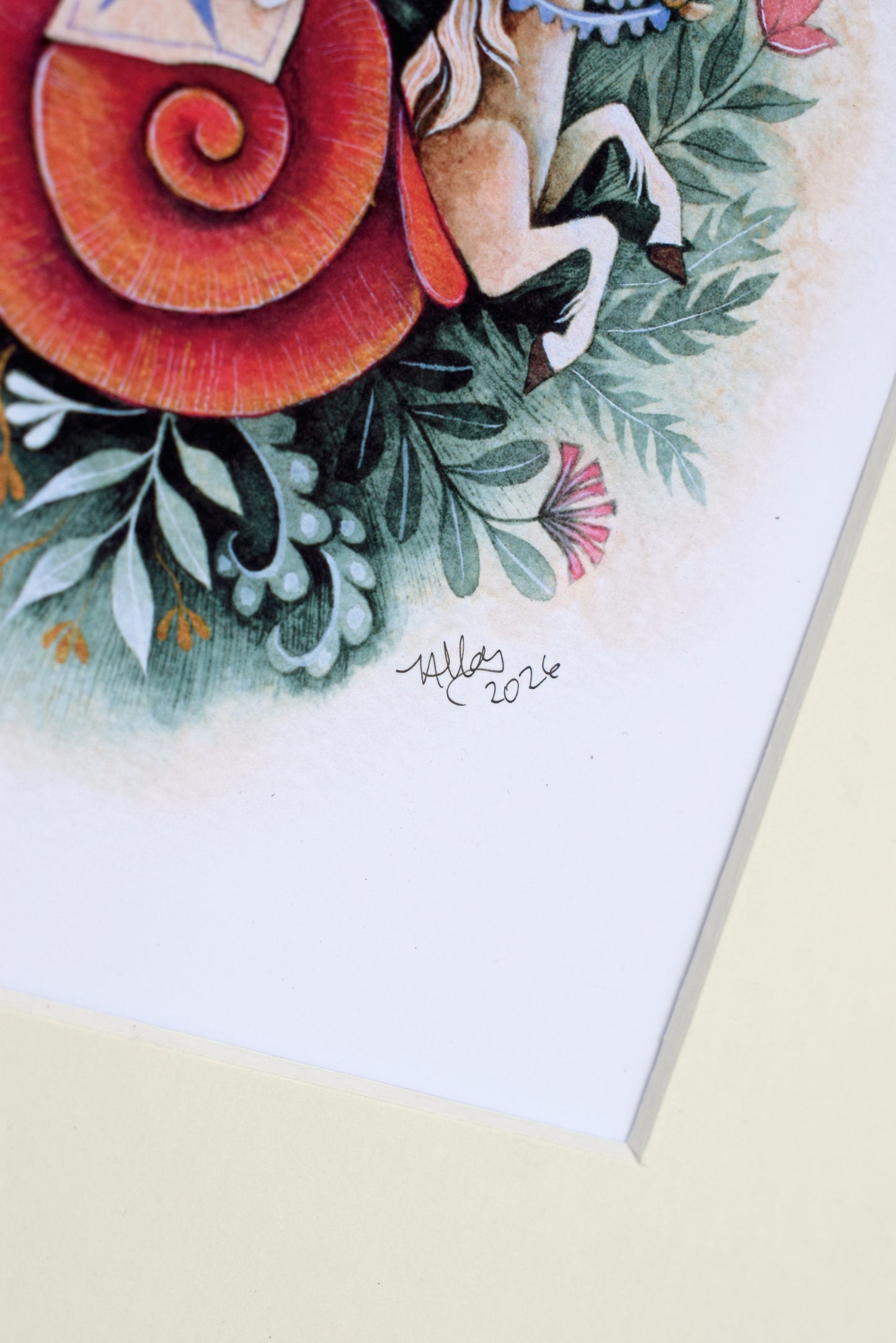 Battle Rabbit - Giclee Print of watercolour, mounted (unframed)