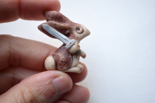 Battle Rabbit Brooch