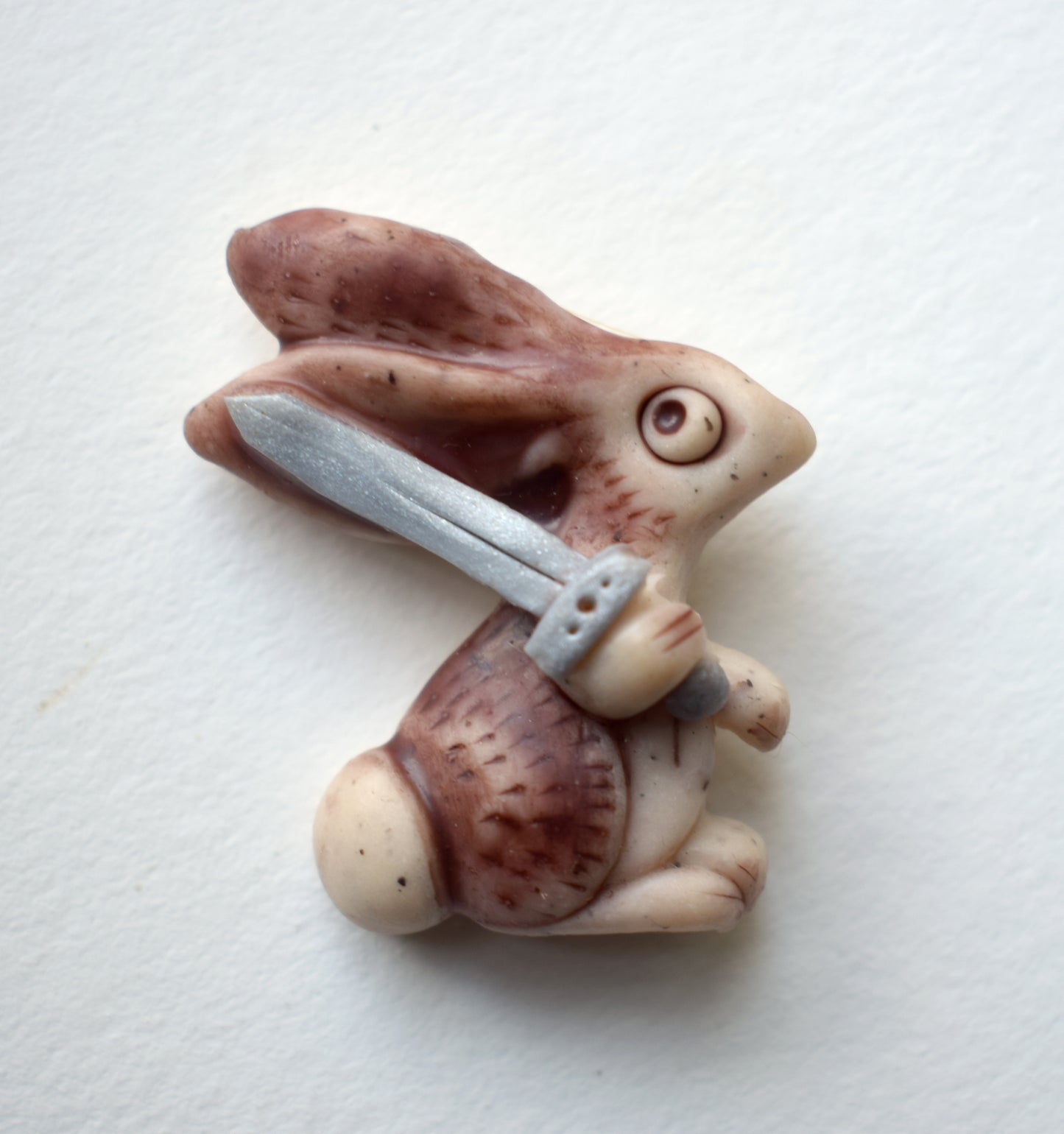 Battle Rabbit Brooch
