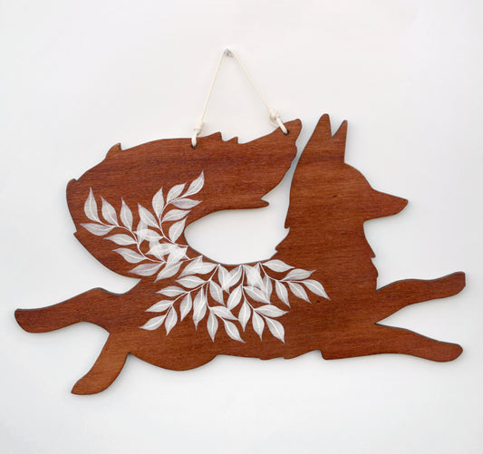 Fox wall hanging (b20)