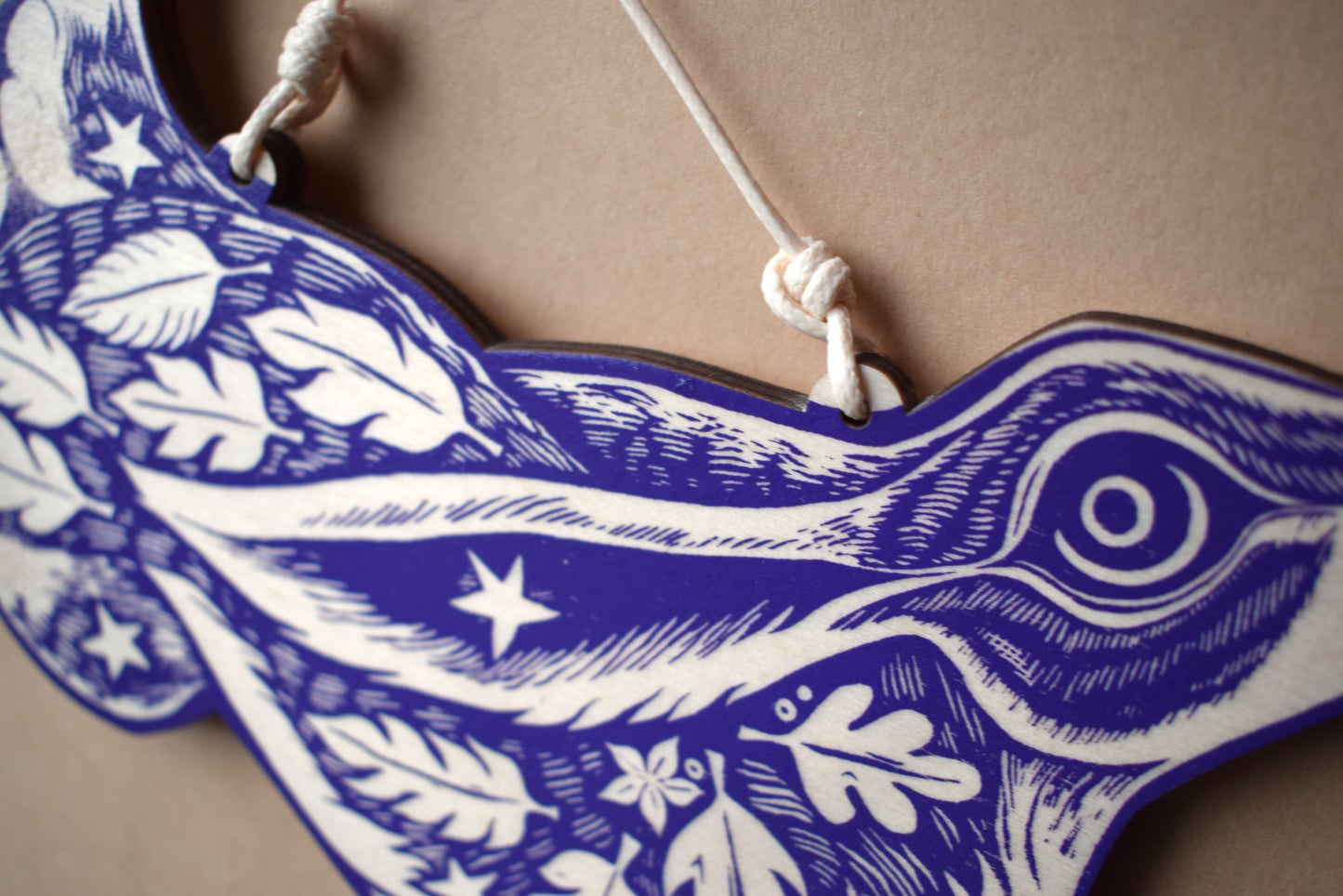 Purple Hare Wall Hanging (b30)