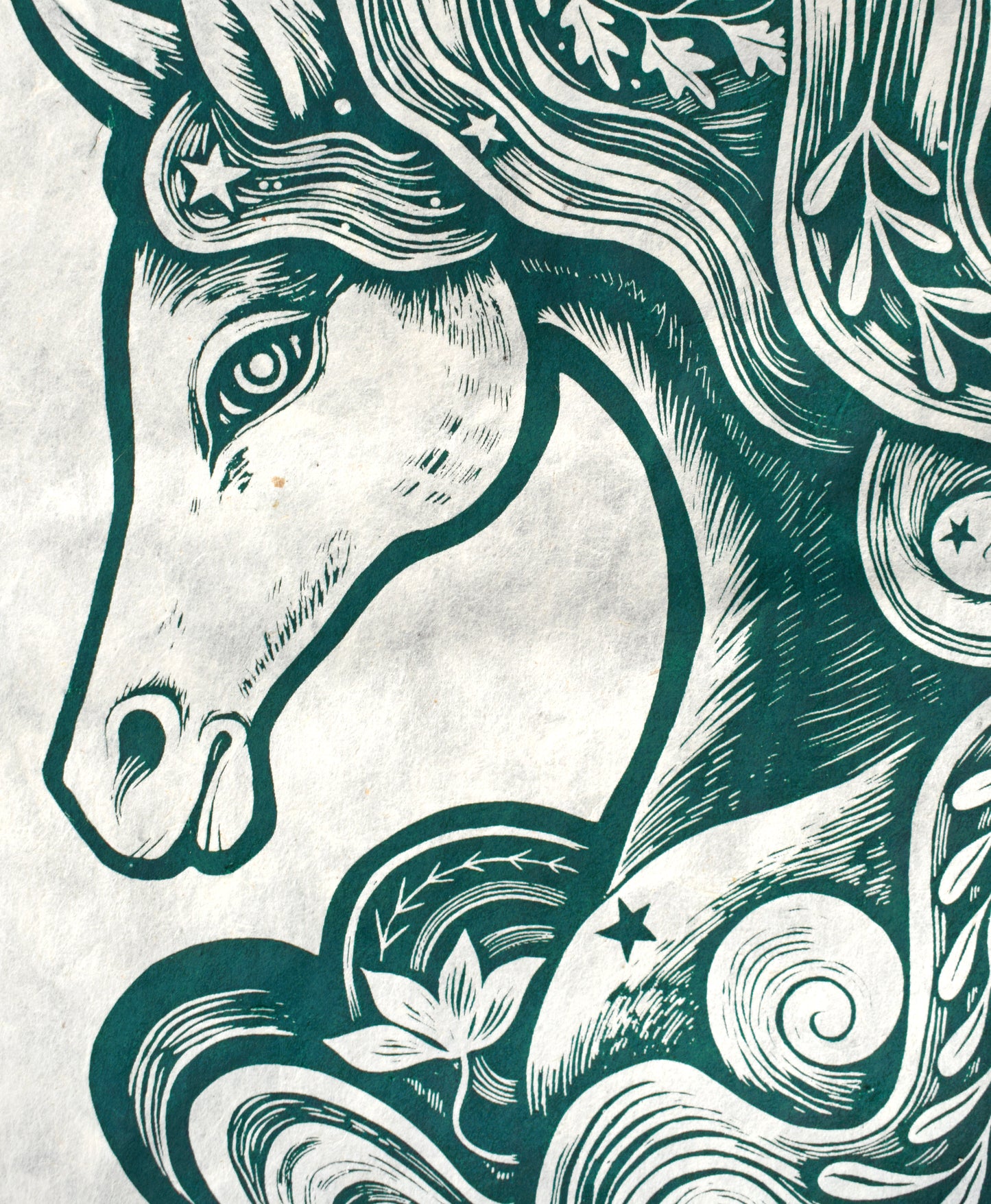 Kelpie - Screen print on Mitsumata