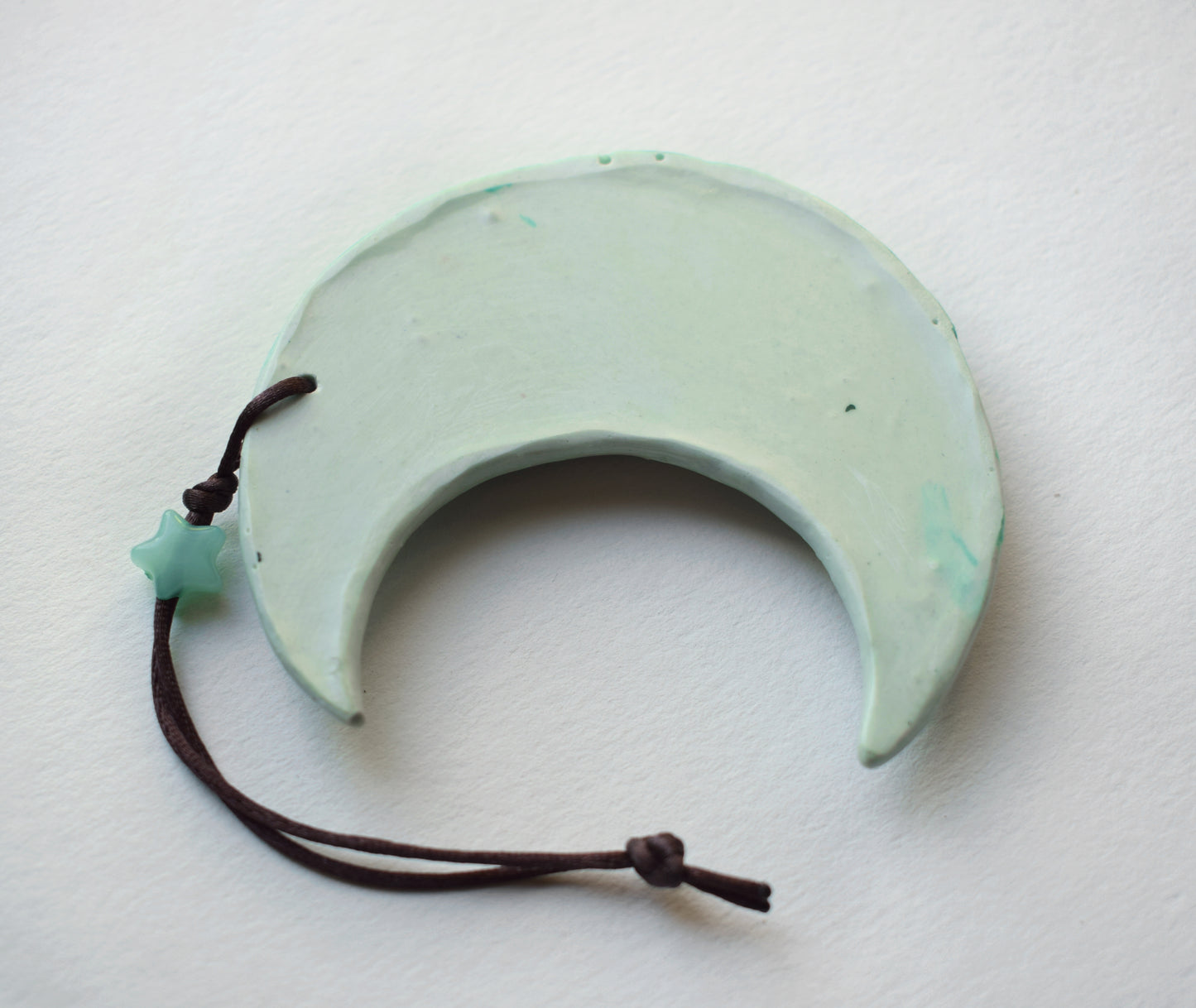 Minty Green Moon Wall Hanging (J1)